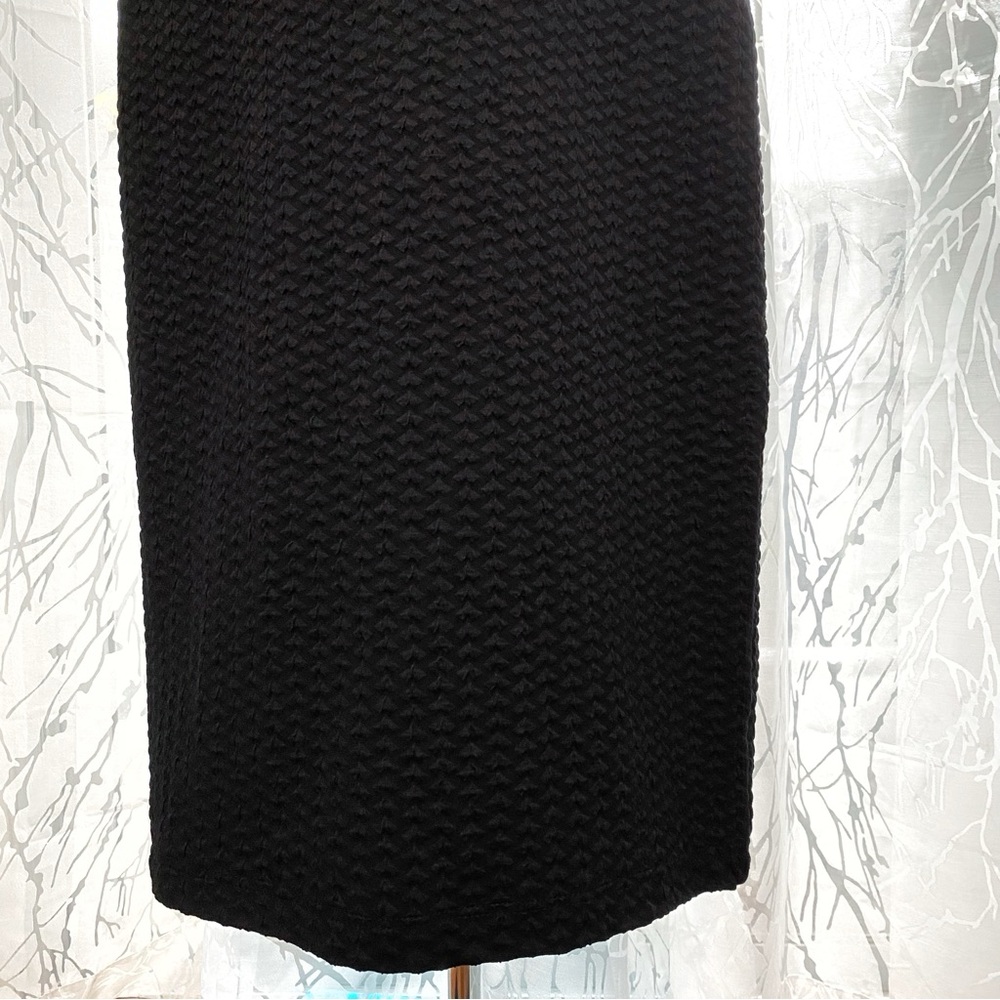 OPENING CEREMONY BLACK OPEN BACK SHEER SIDE PANEL SLEEVELESS FITTED MAXI DRESS - Picture 7 of 13